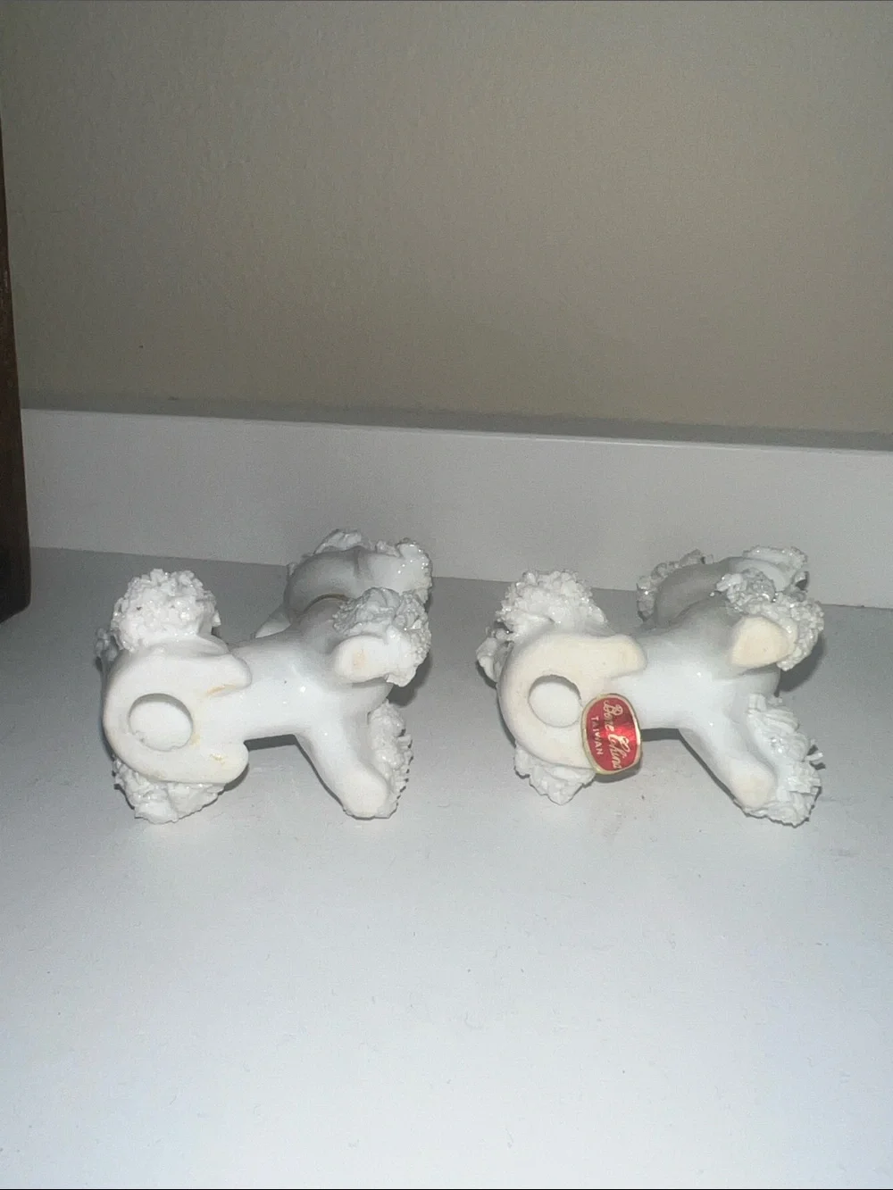 Vintage Spaghetti Poodle Figurines – Matching Pair – Mid Century Modern